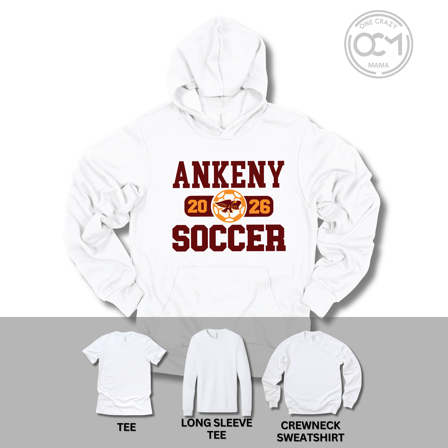 Adult - Multiple Apparel Options  (Ankeny Hawks Soccer)