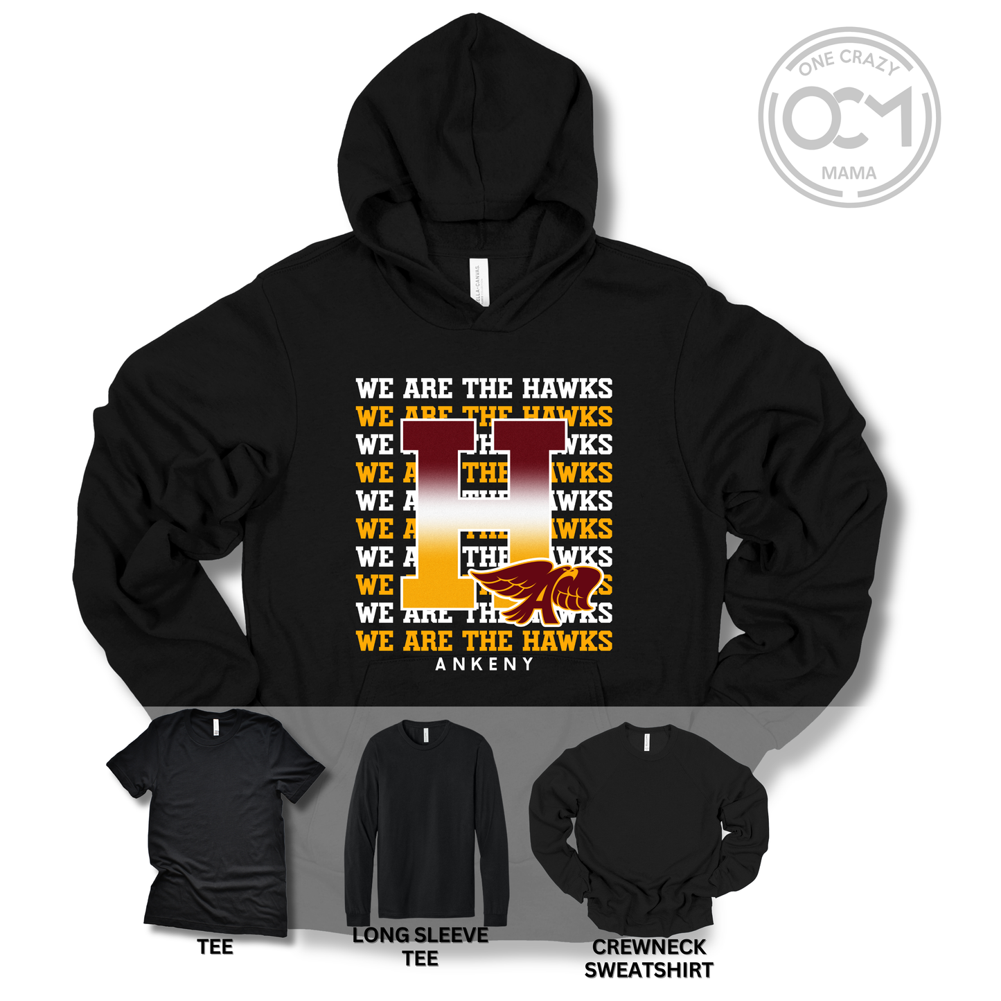 Adult - Multiple Apparel Options (Ankeny Hawks Collection)