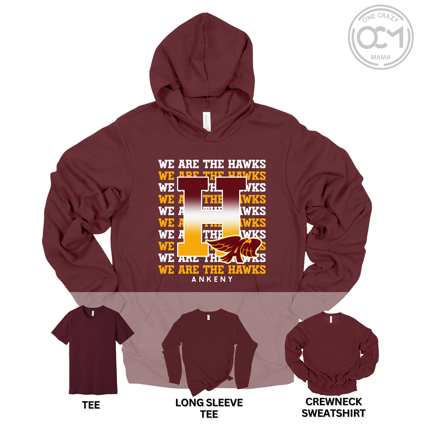 Adult - Multiple Apparel Options (Ankeny Hawks Collection)