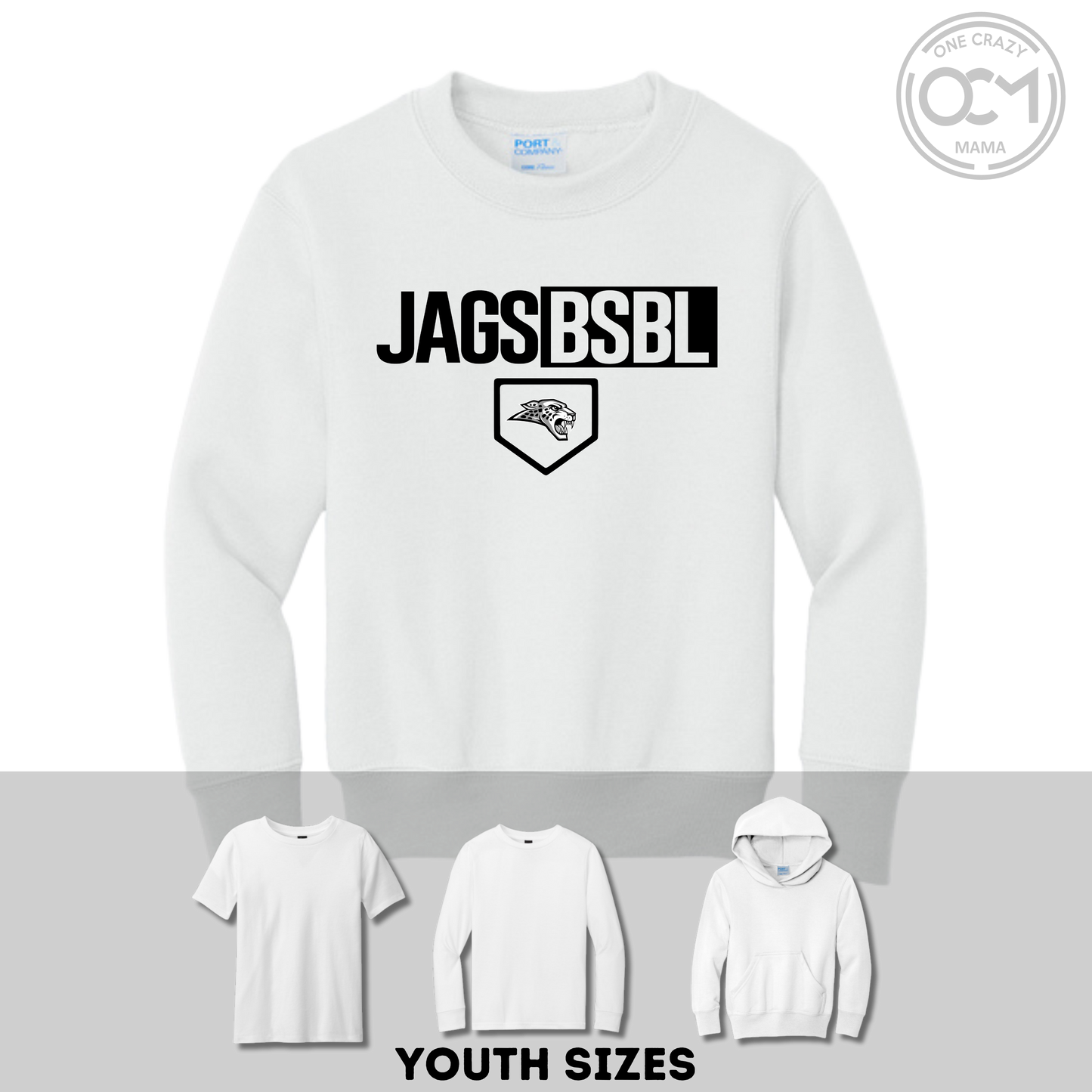 Youth - Multiple Apparel Options (Centennial Jaguars Baseball)