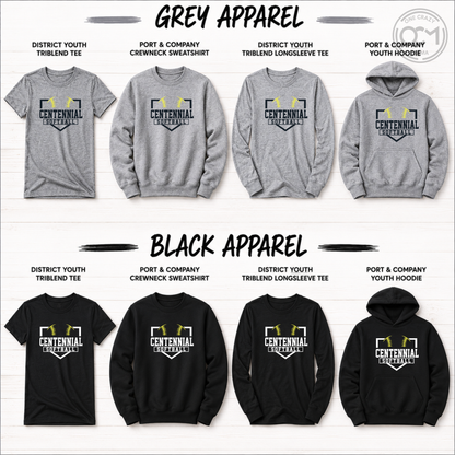 Youth - Multiple Apparel Options (Centennial Softball Collection)