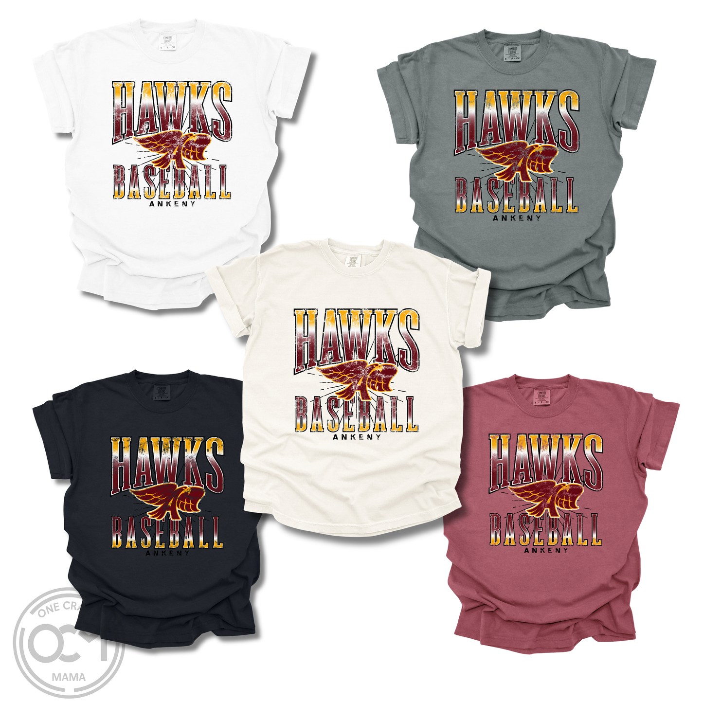 Adult & Youth - Distressed Tee (Ankeny Baseball Collection)