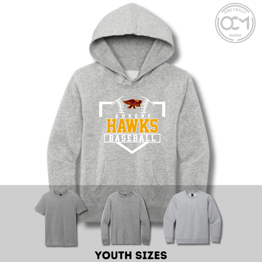 Youth - Multiple Styles (Ankeny Hawks Baseball Collection)