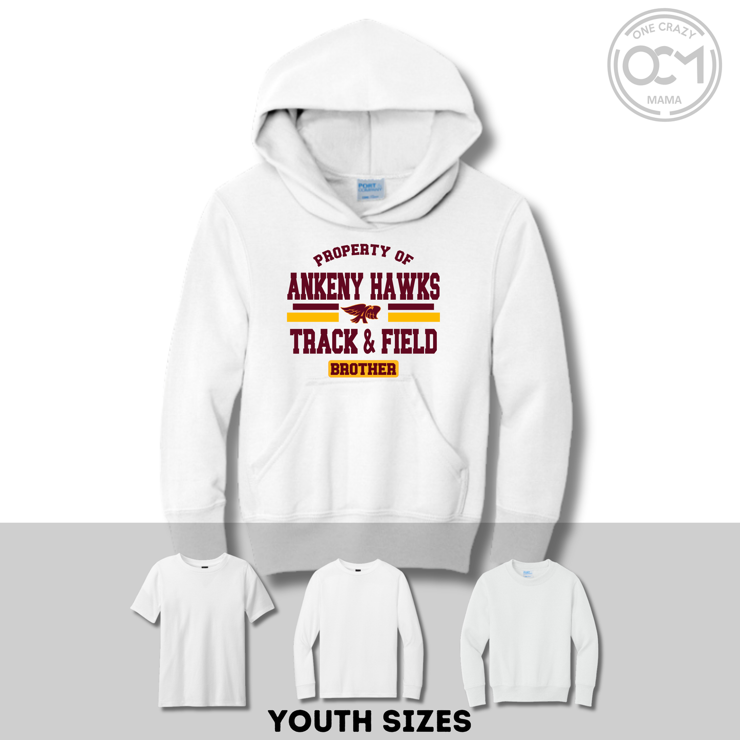 Youth - Multiple Styles (Ankeny Hawks Track & Field)