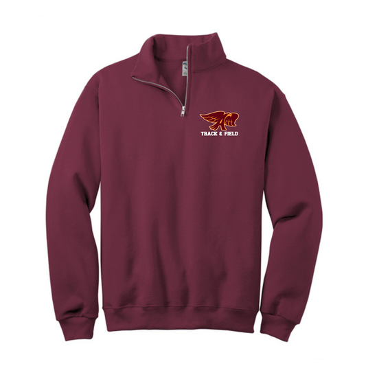 Adult - 1/4 Zip Sweatshirt (Ankeny Hawks Track & Field)