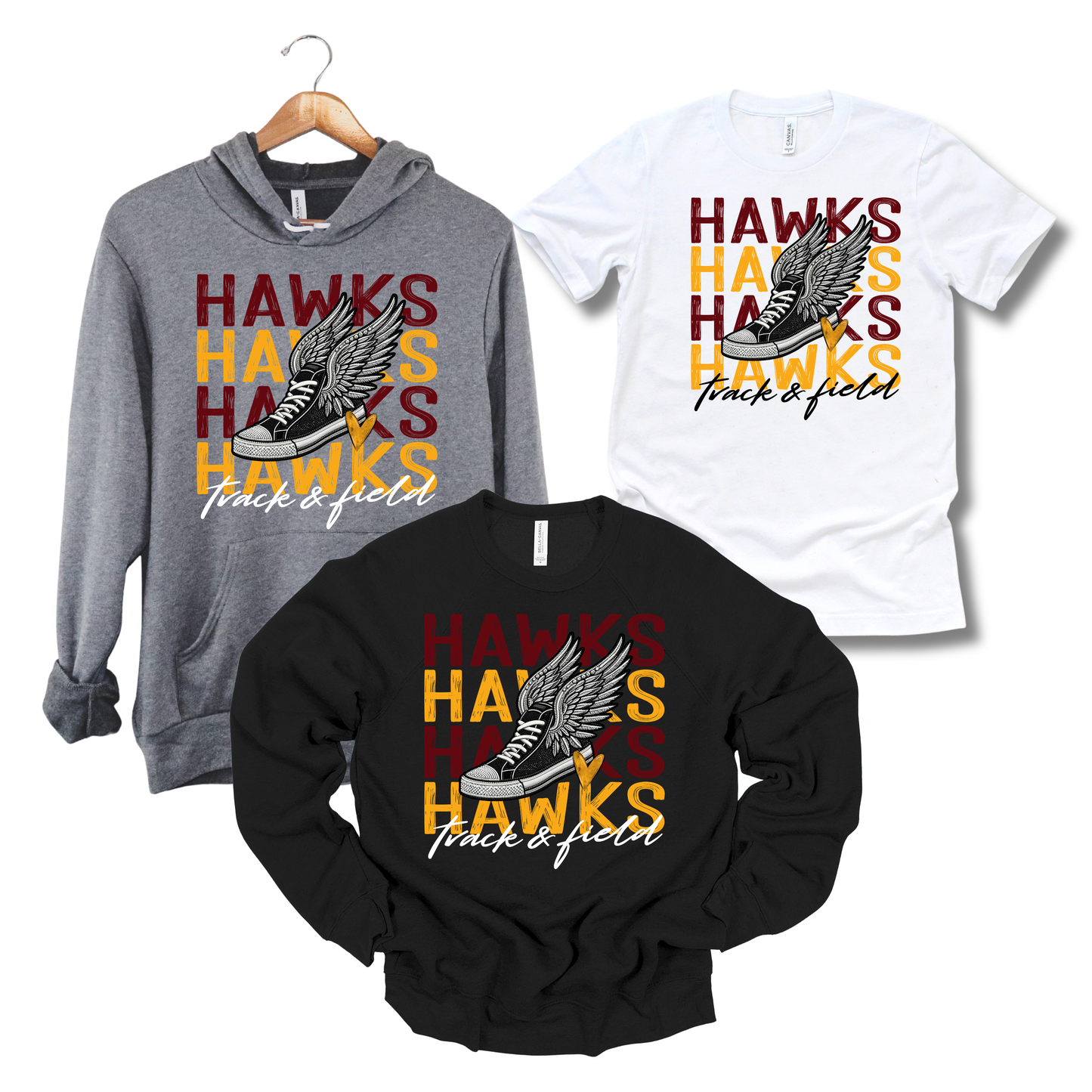 Adult - Multiple Apparel Options (Ankeny Hawks Track & Field)
