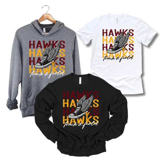Adult - Multiple Apparel Options (Ankeny Hawks Track & Field)