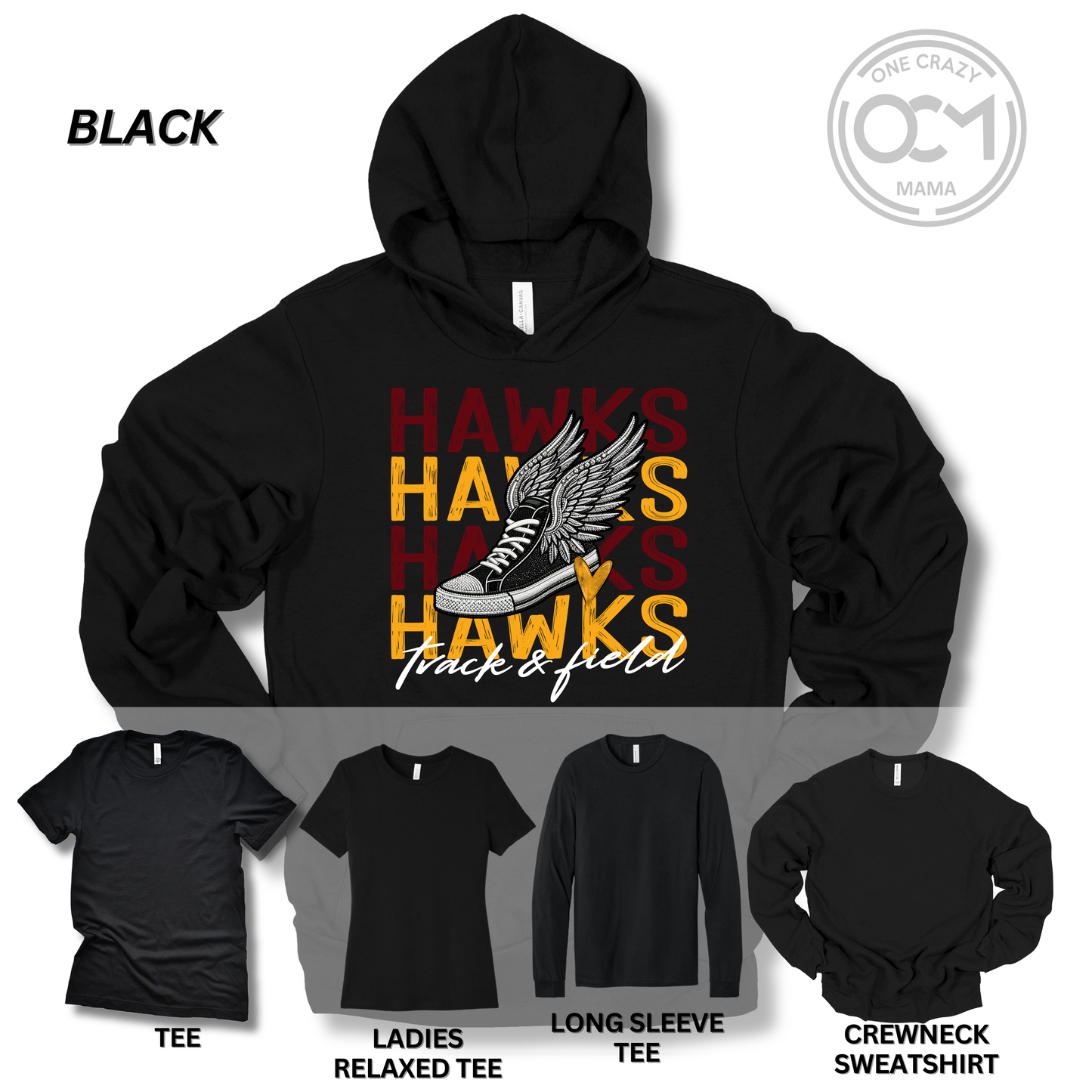 Adult - Multiple Apparel Options (Ankeny Hawks Track & Field)