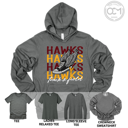 Adult - Multiple Apparel Options (Ankeny Hawks Track & Field)