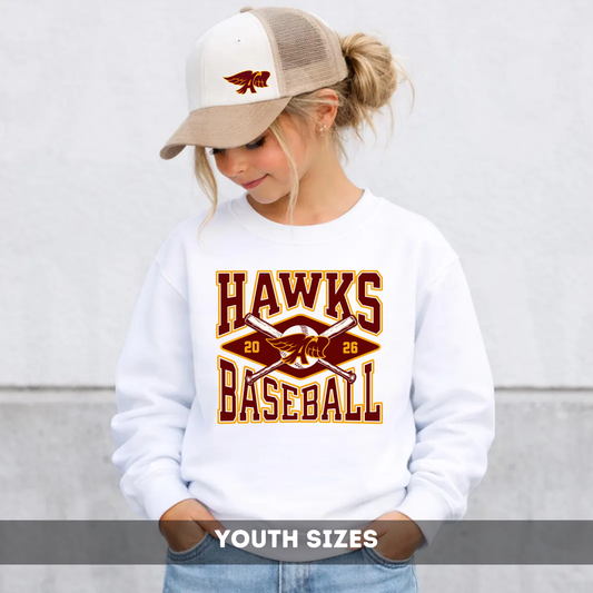 Youth - Multiple Apparel Options (Ankeny Hawks Baseball)