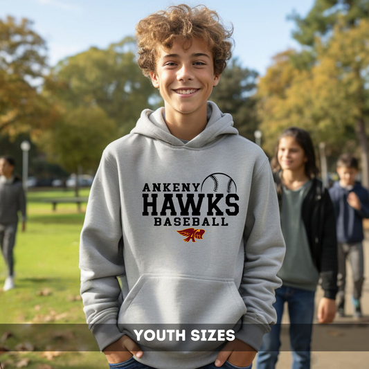 Youth - Multiple Apparel Options (Ankeny Hawks Baseball)