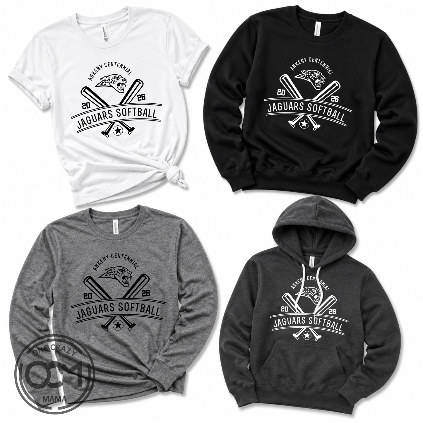 Adult - Multiple Apparel Options (Centennial Jaguars Softball)