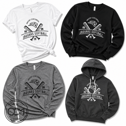 Adult - Multiple Apparel Options (Centennial Jaguars Softball)