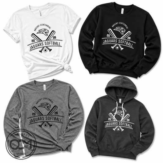 Adult - Multiple Apparel Options (Centennial Jaguars Softball)
