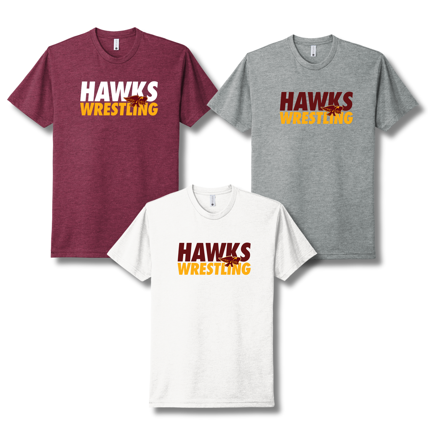 Adult & Youth - Premium Short & Long Sleeve Tees (Ankeny Hawks Wrestling)
