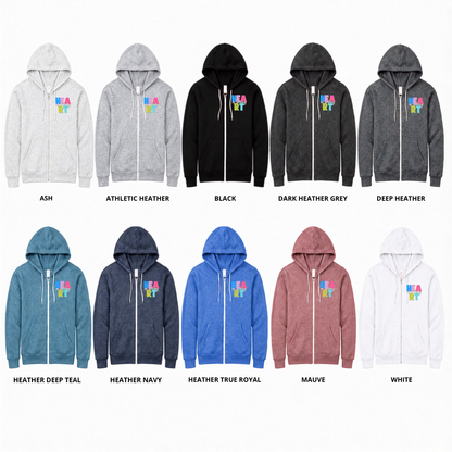 Bella+Canvas - Fleece Full Zip Hoodie (Heart of Ankeny)