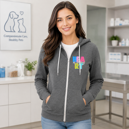 Bella+Canvas - Fleece Full Zip Hoodie (Heart of Ankeny)