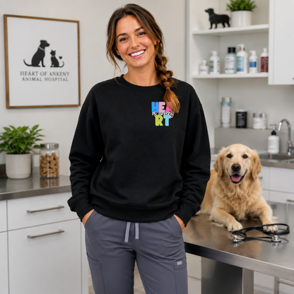 Enza - Ladies Crewneck Sweatshirt (Heart of Ankeny)