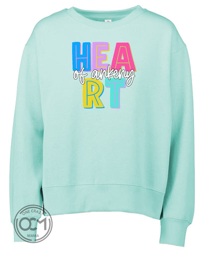 Enza - Ladies Crewneck Sweatshirt (Heart of Ankeny)