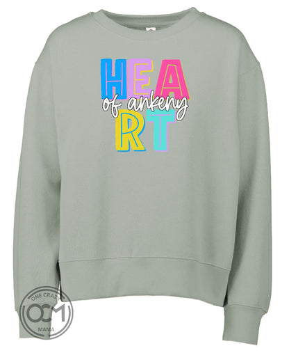 Enza - Ladies Crewneck Sweatshirt (Heart of Ankeny)