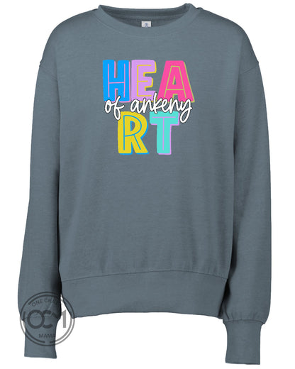 Enza - Ladies Crewneck Sweatshirt (Heart of Ankeny)