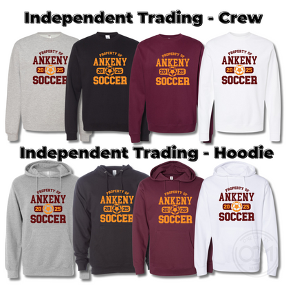 Adult - Independent Trading Midweight Sweatshirts (Ankeny Hawks Soccer)