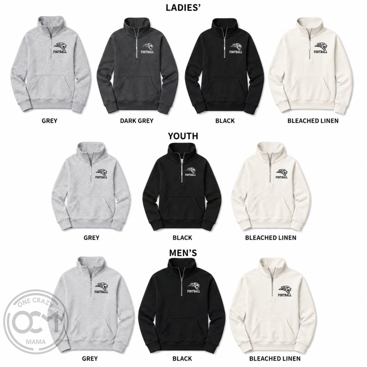 Enza - Half Zip Fleece (Centennal Football Fundraiser 2026)