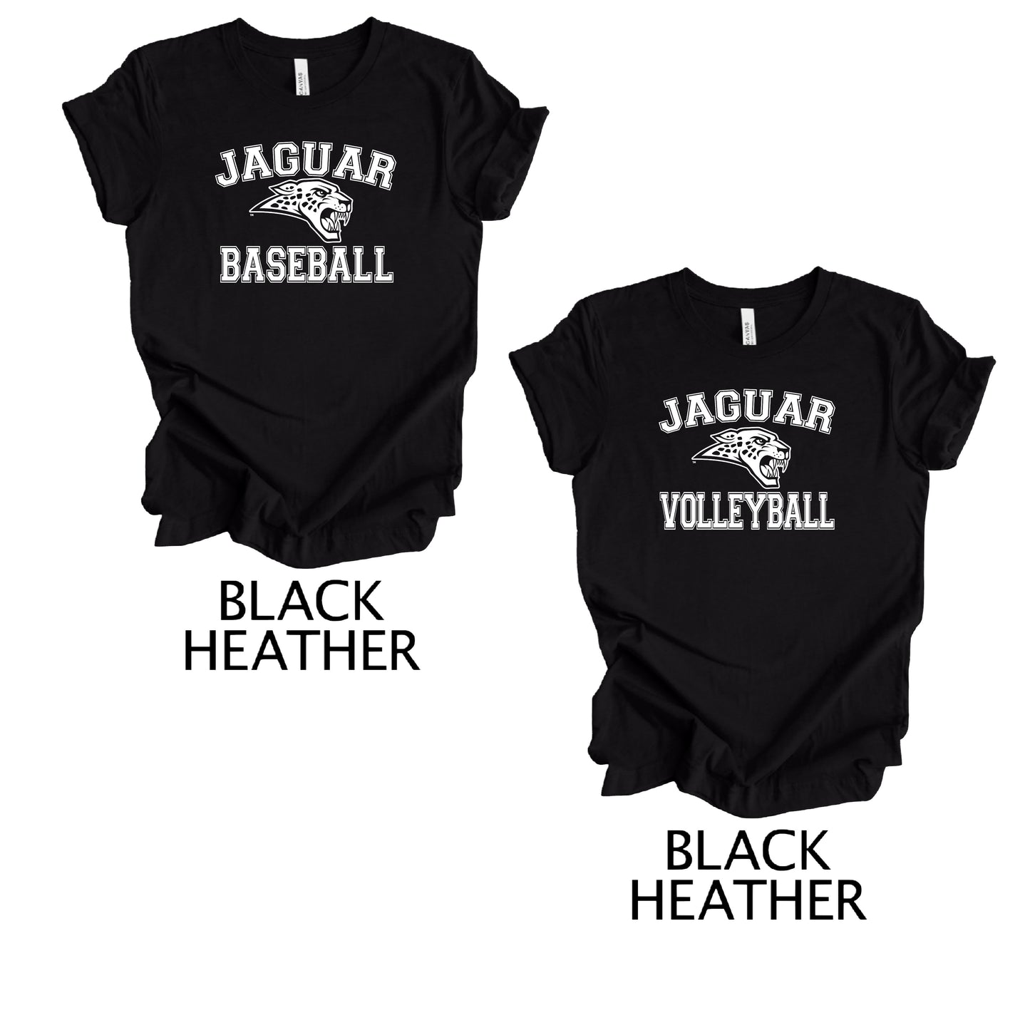 Jaguar Volleyball and Jaguar Baseball Tees