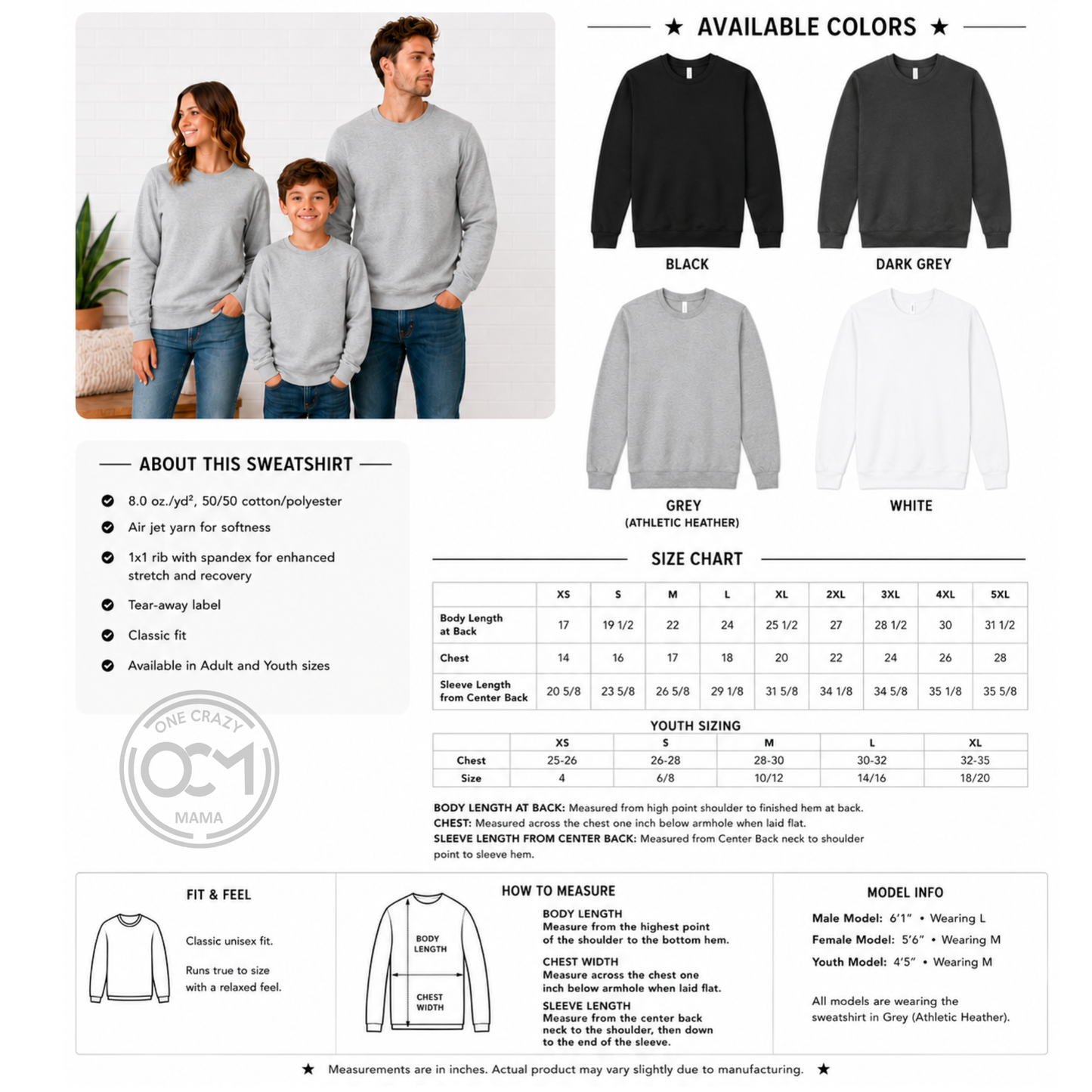 Port & Co - Crewneck Sweatshirt (Centennial Football 2026)