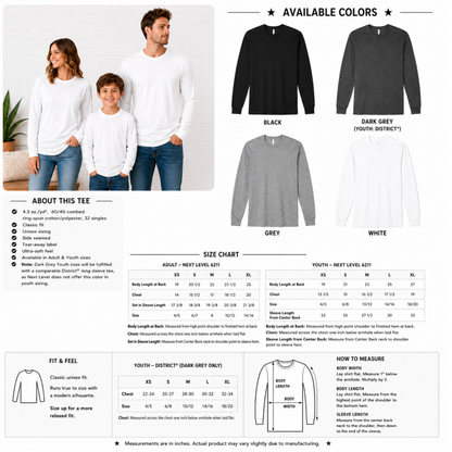 Next Level - Long Sleeve Tee (Centennial Football 2026)