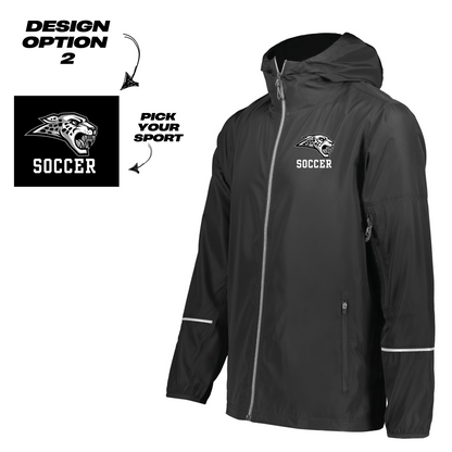 Adult & Ladies - Packable Full Zip Jacket (Centennial Jaguar Soccer)