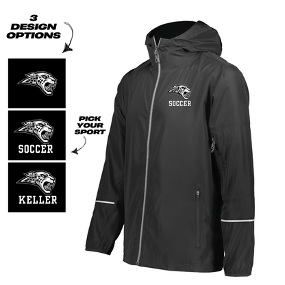 Adult & Ladies - Packable Full Zip Jacket (Centennial Jaguar Soccer)