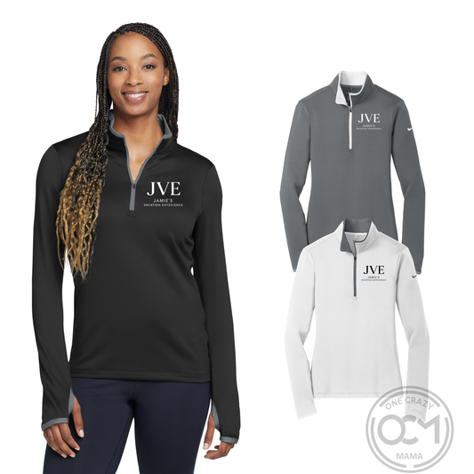 Ladies - Nike Dri-Fit Stretch 1/2 Zip (JVE)