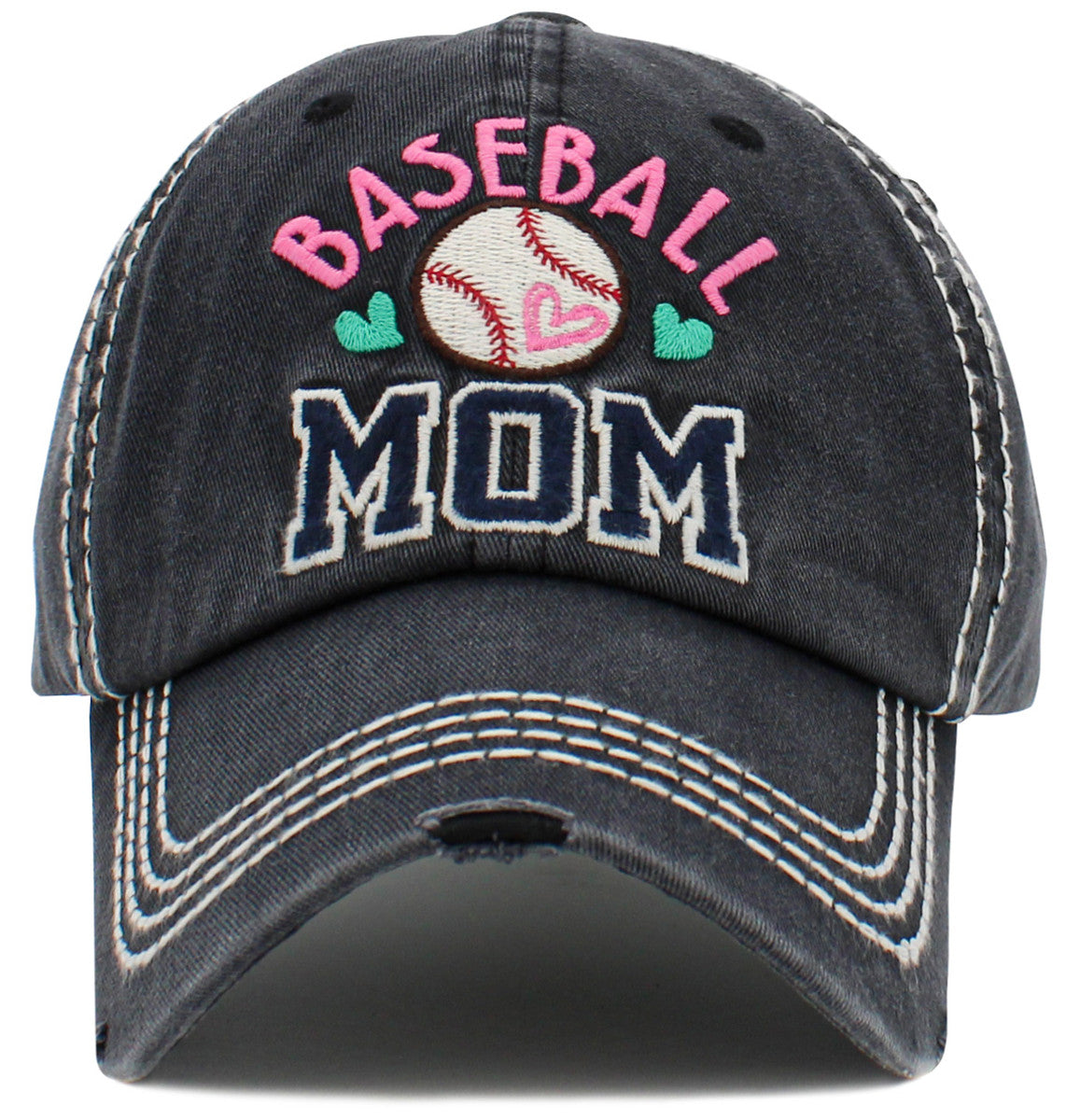 BASEBALL MOM WASHED VINTAGE BALLCAP