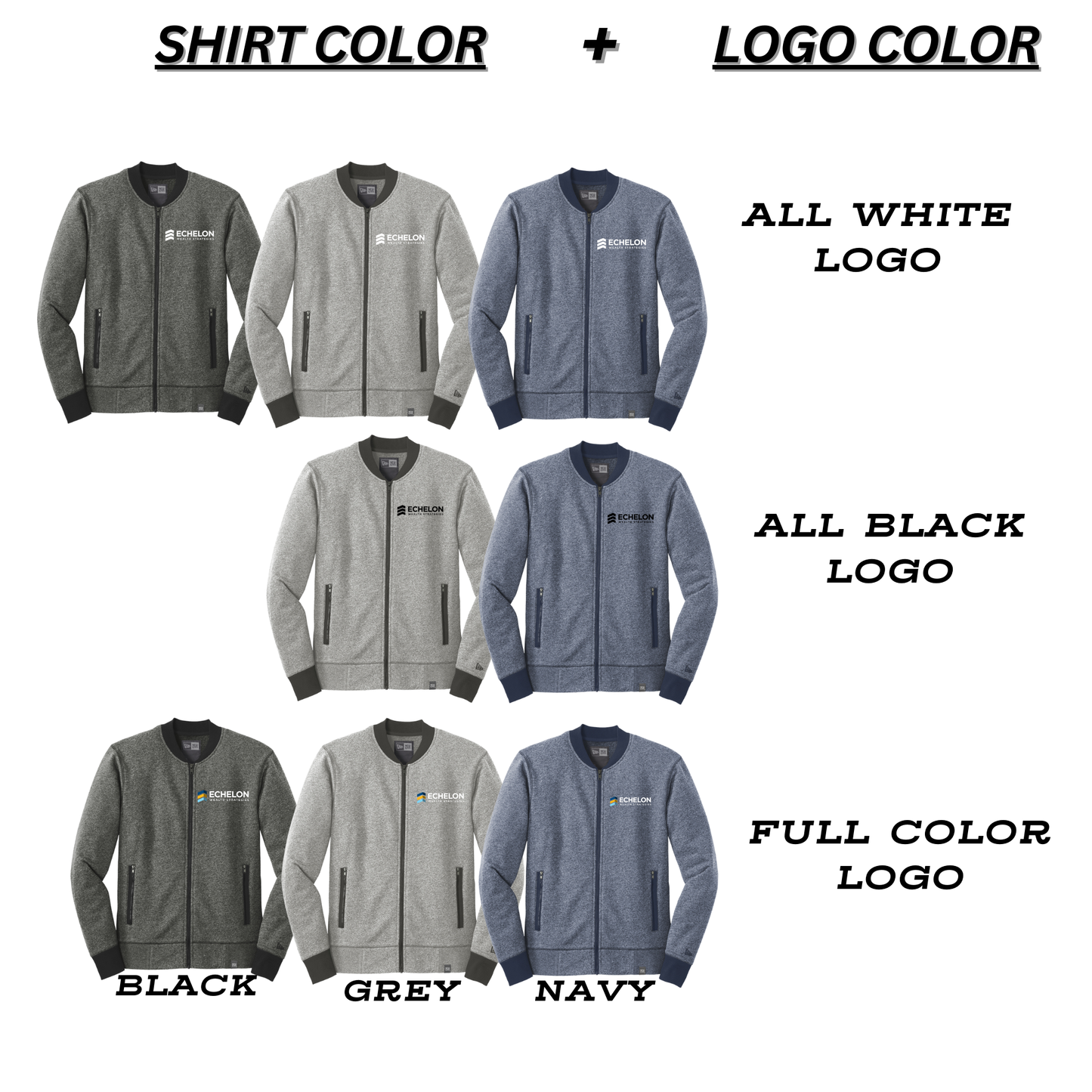 New Era - French Terry Full Zip (Echelon)