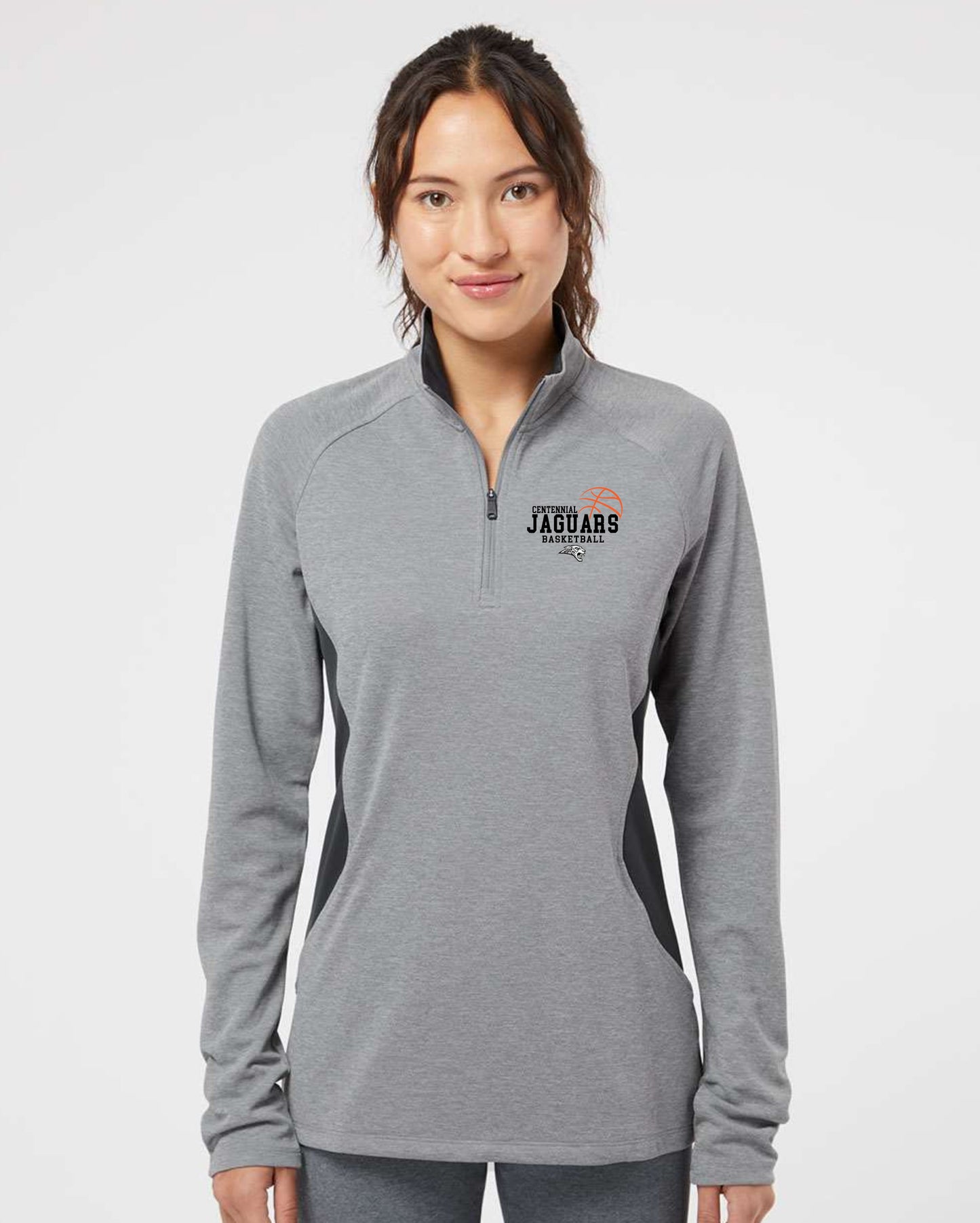 Ladies - Adidas 1/4 Zip - (Centennial Jaguars Basketball)