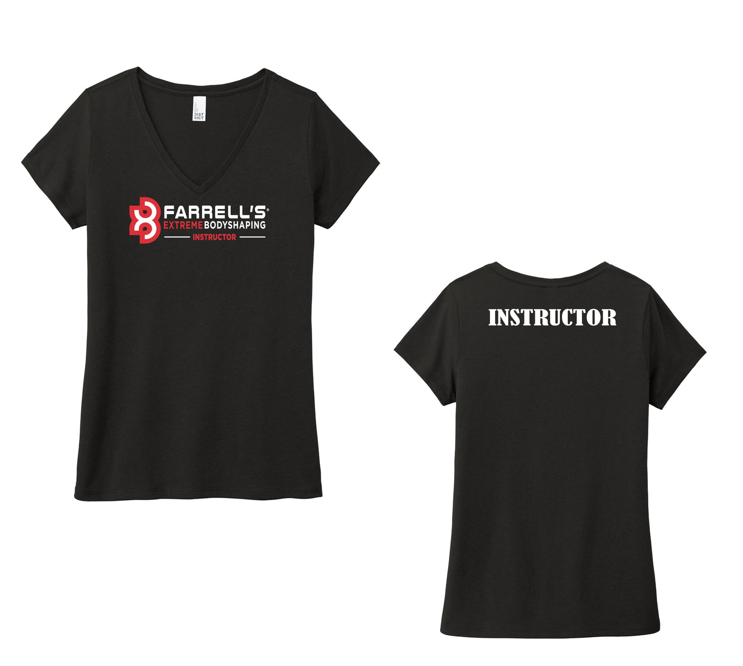 Ladies - District Perfect Tri V-Neck Tee (Farrell's)