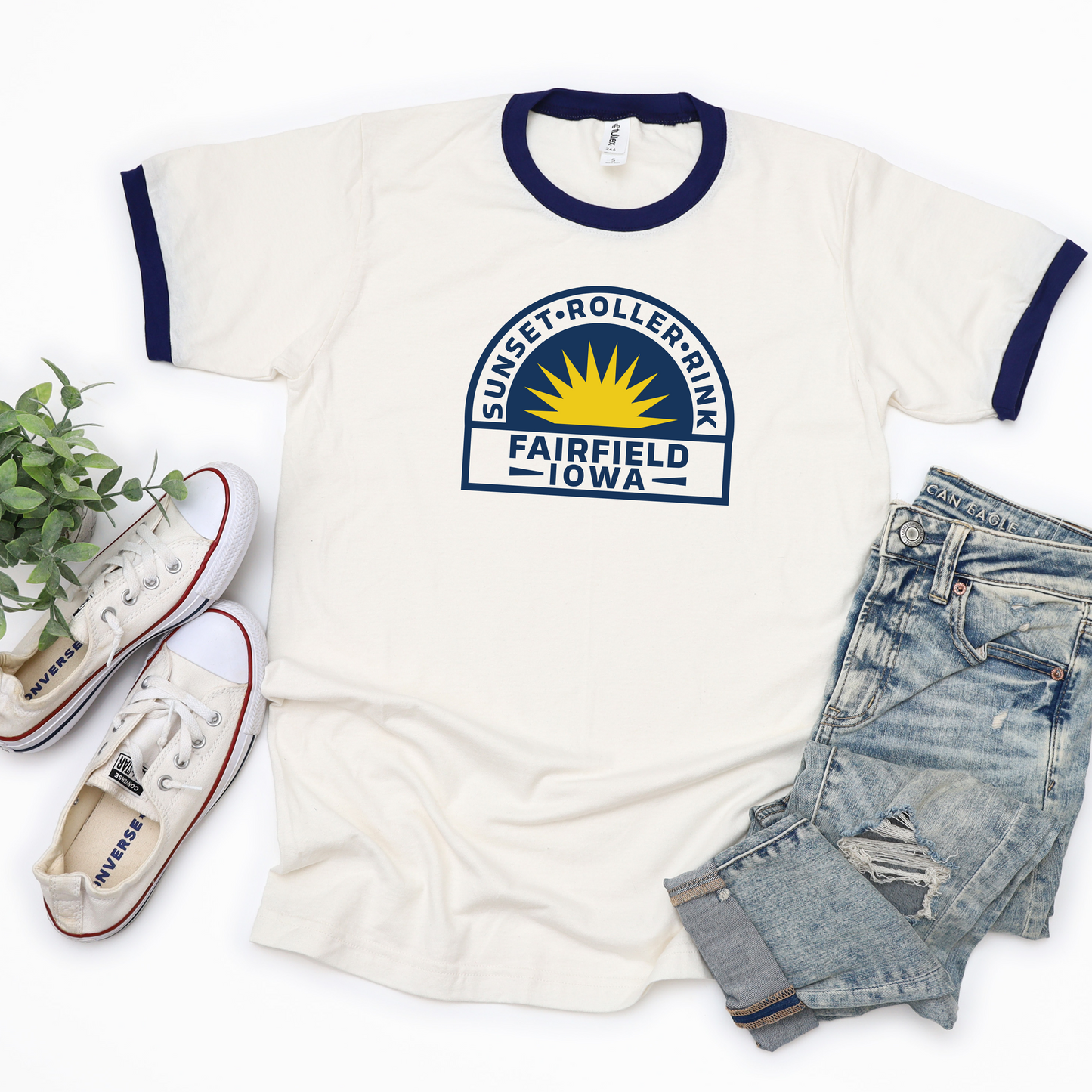 Adult - Tulex Ringer Tee (Sunset Roller Rink)