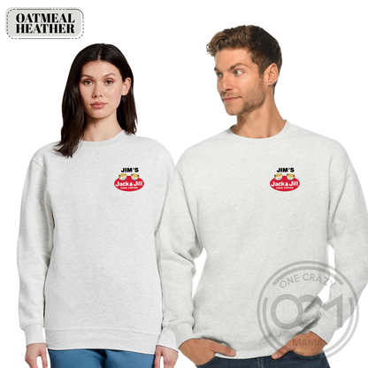 Adult - Lane Seven Premium Crewneck Sweatshirt (Jim's Jack & Jill)