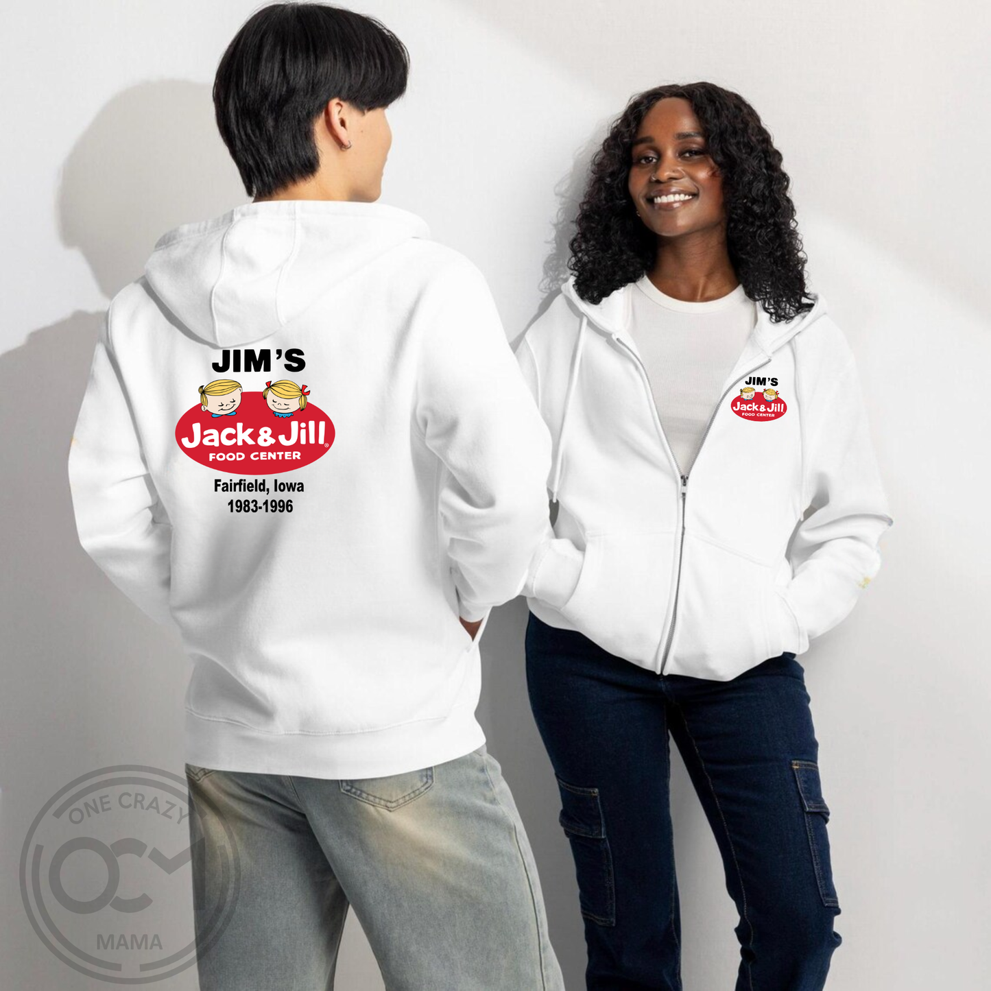 Adult - District Premium Full Zip Hoodie (Jim's Jack & Jill)