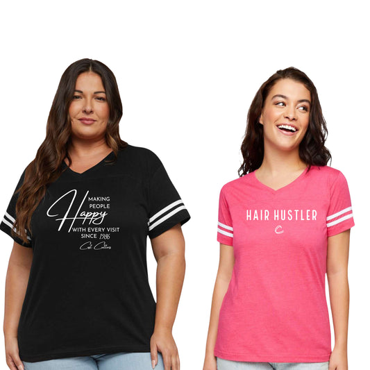 Women's & Ladies - Vintage Vneck Tee (Cost Cutters)