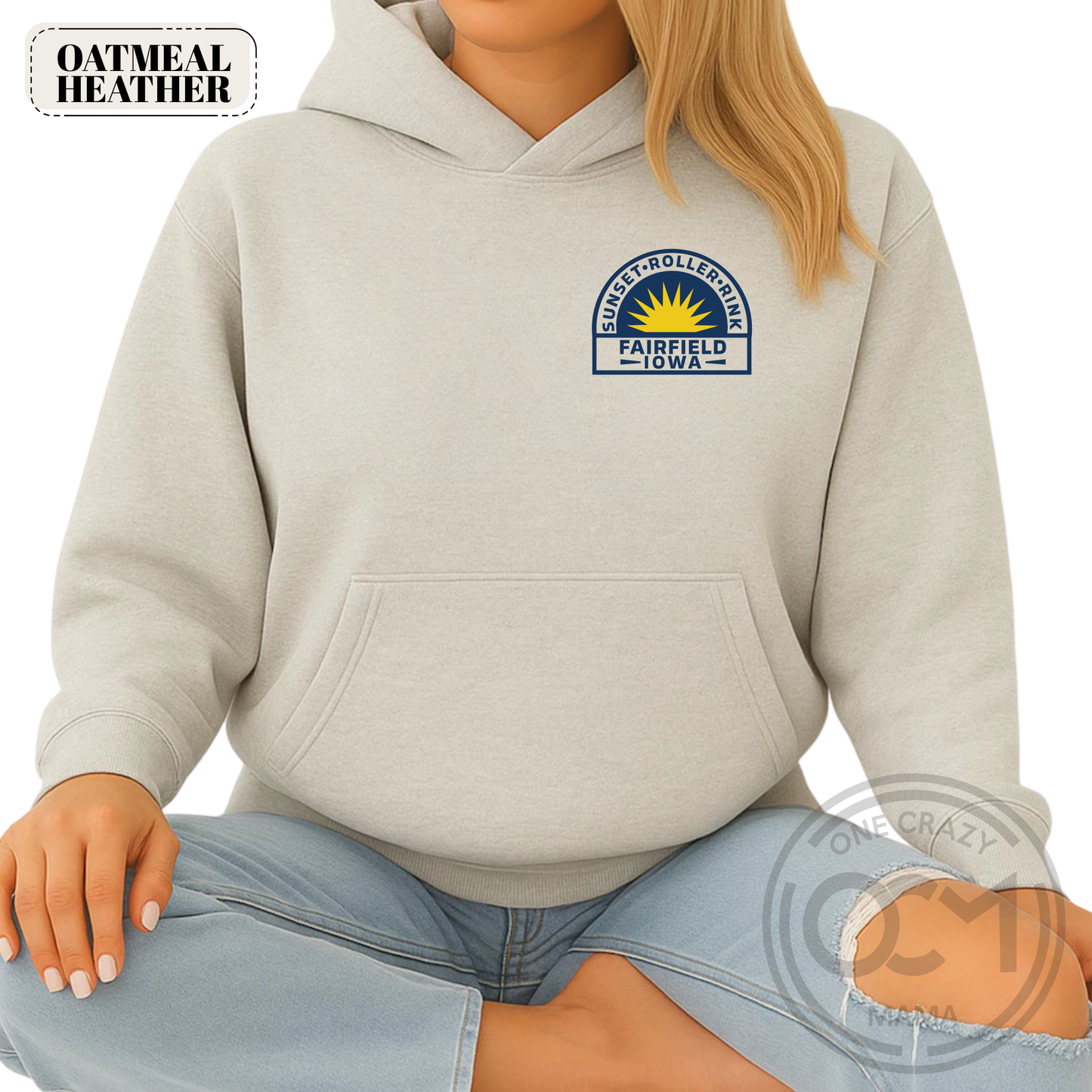 Adult - District Premium Hoodie (Sunset Roller Rink)