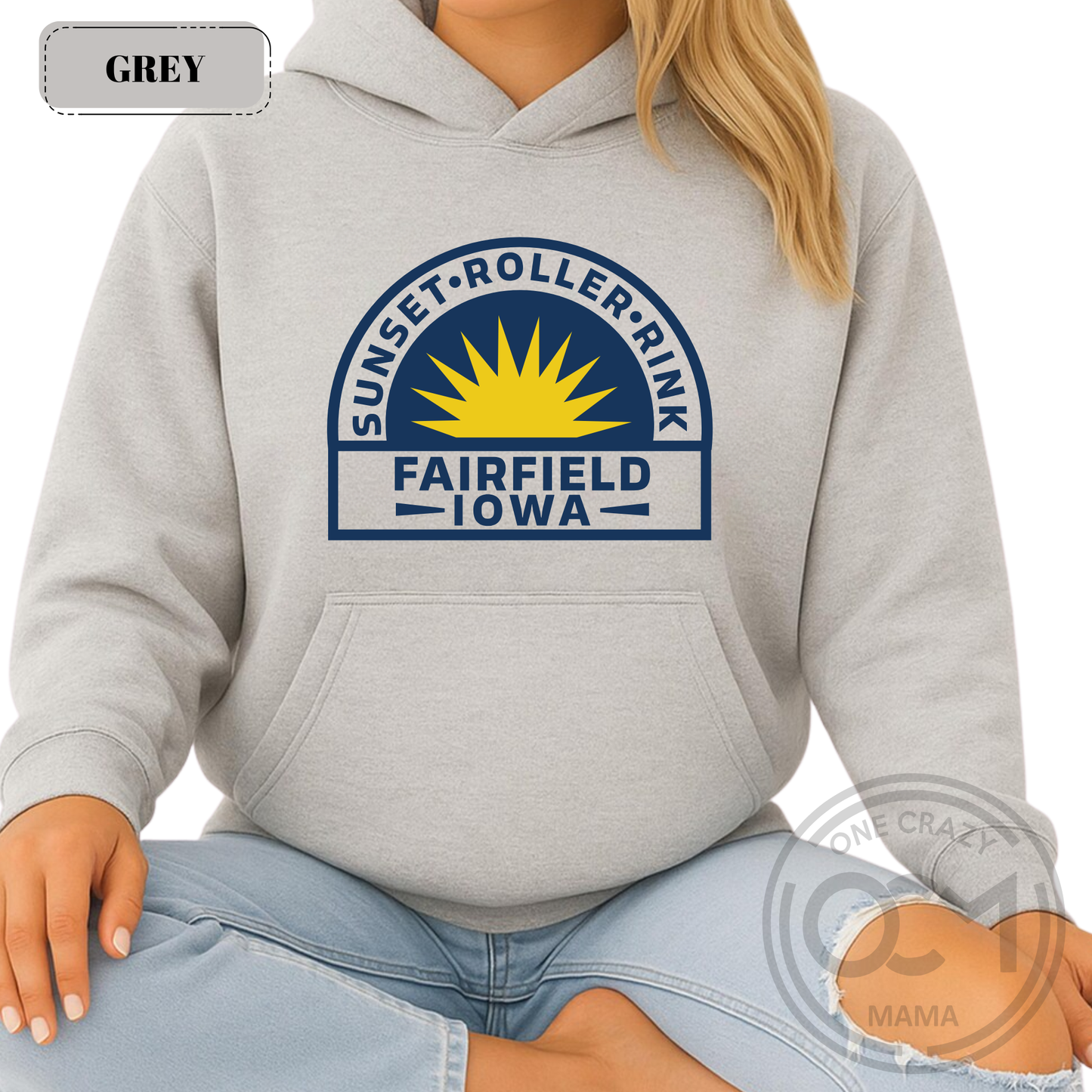 Adult - District Premium Hoodie (Sunset Roller Rink)