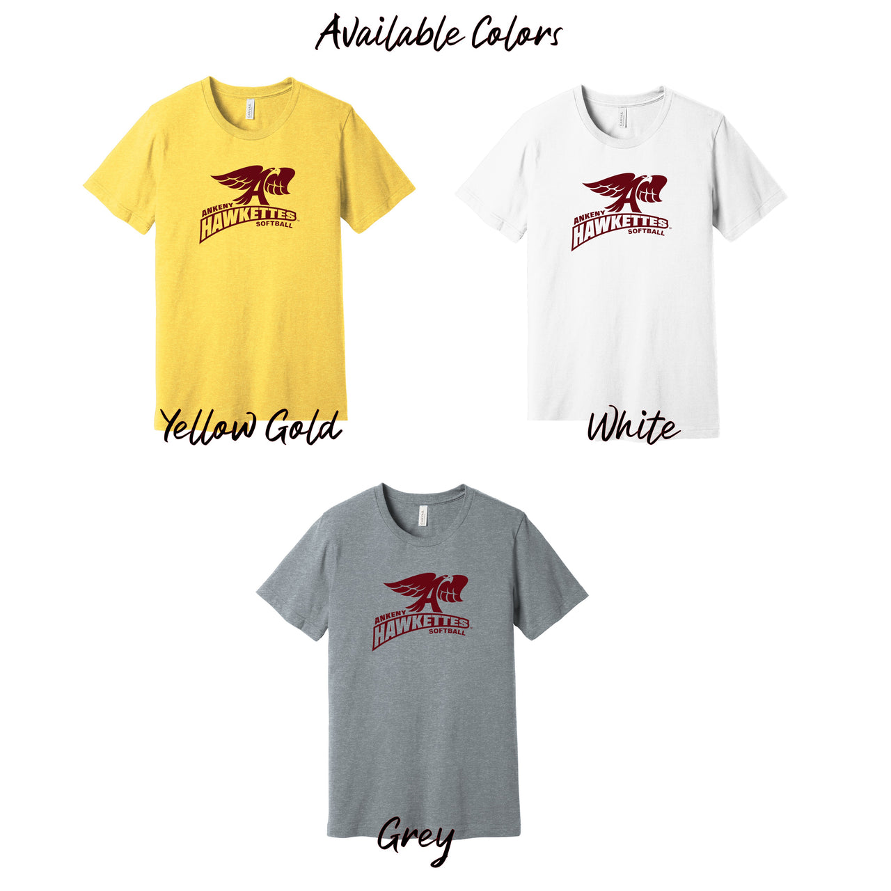 Adult & Youth - Unisex Cotton/Poly Tee (Ankeny Hawkette Softball)