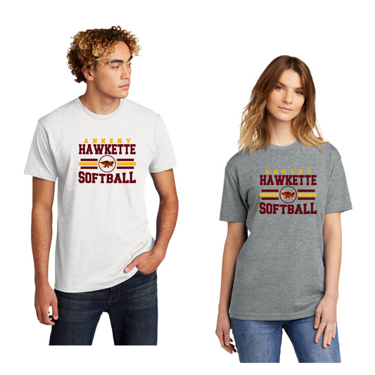 Adult & Youth - Unisex Cotton/Poly Tee (Ankeny Hawkette Softball)