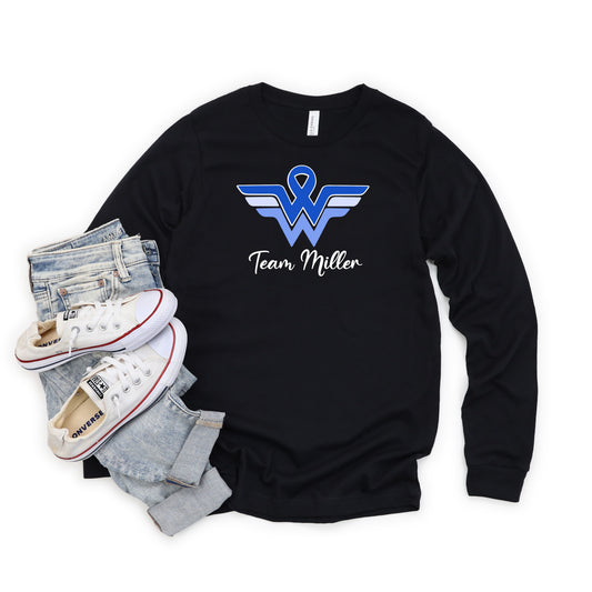 Long Sleeve Tee - Bella Unisex Long Sleeve Tee (Team Miller)