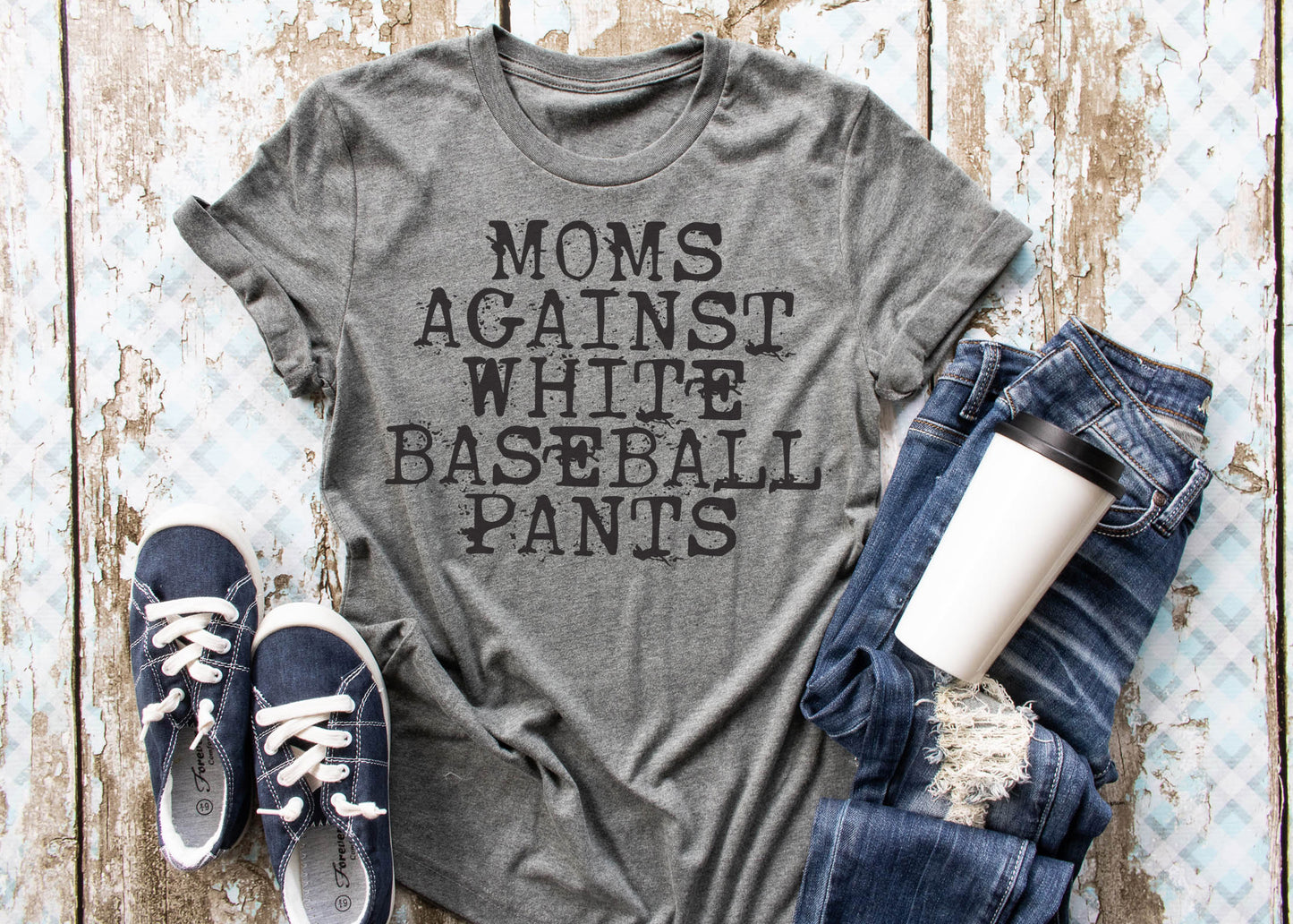 Adult - Unisex Tee (Moms Against White Baseball Pants)