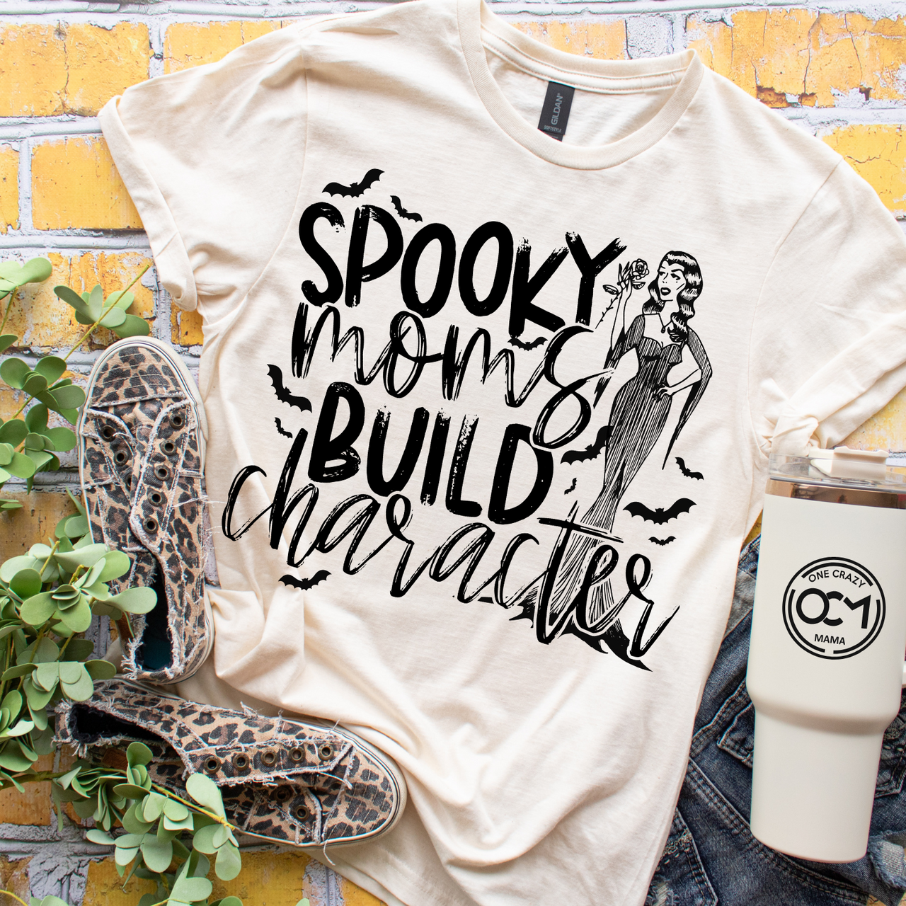 Adult - Unisex Cotton/Poly Tee (Spooky Moms)