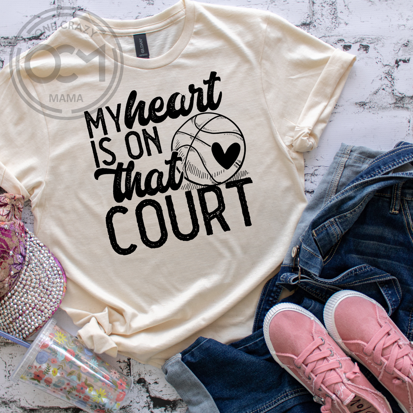 My Heart is on that court - Unisex Tee (You pick the tee color)