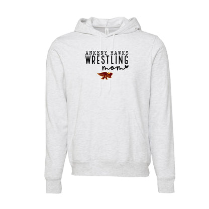 Adult - Unisex Hooded Pullover Sweatshirt - (Ankeny Hawks Wrestling)